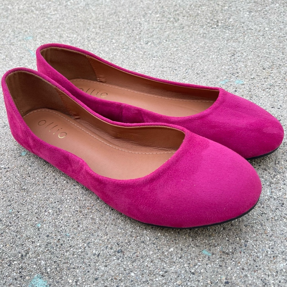 Ollio Women's Ballet flats Shoes Comfort size 7 preloved office career school